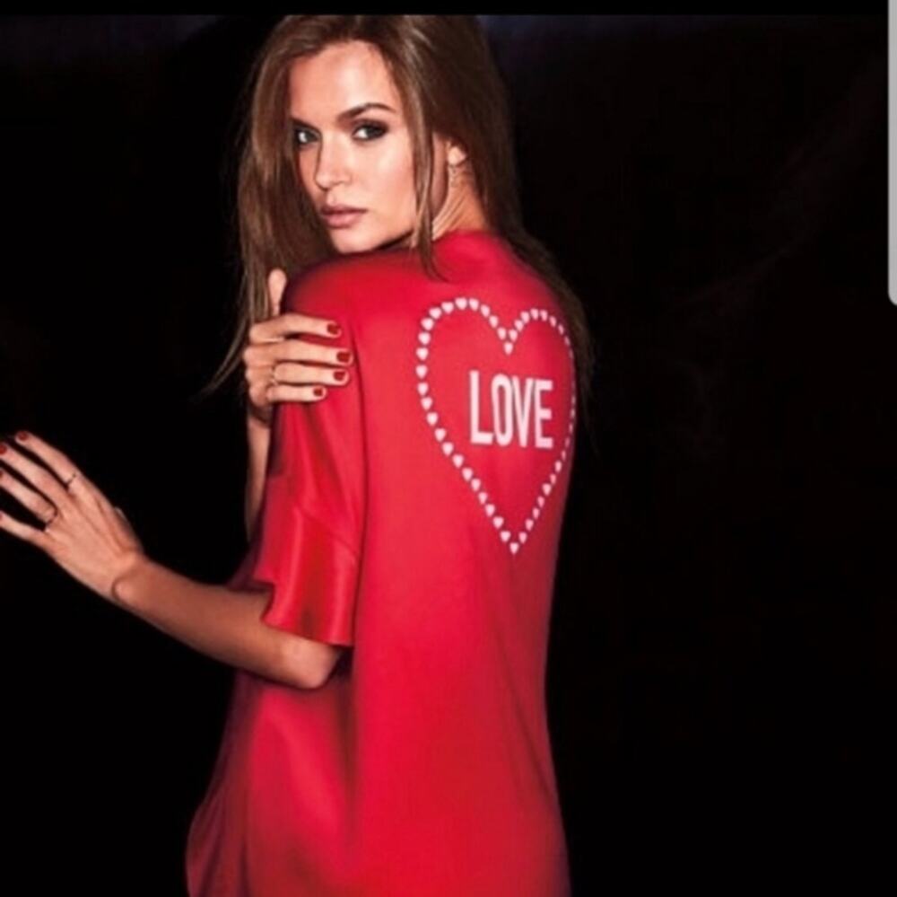 Victoria Secret Love Ruffles Satin Robe